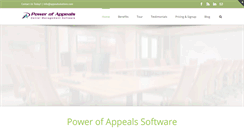 Desktop Screenshot of powerofappeals.com